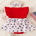 thumbnail image 3 of Bébé Filles Romper Ensemble Étoiles/popsicle Imprimer une Ligne Robe + Bandeau, 3 of 9