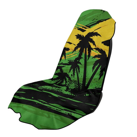 XYZCANDO Coconut Tree Pattern Design Car Seat Towel Cover Non-Slip for Hiking Gym Swimming, Washable Durable Seat Covers Sweatproof