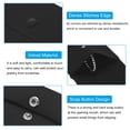 thumbnail image 3 of Uxcell Jewelry Pouches, 2Pcs Soft Velvet with Snap Button for Necklace Rings, Black(3.4x3.4",5x5"), 3 of 7