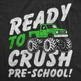 thumbnail image 2 of Youth Funny T Shirts Ready To Crush Pre School Sarcastic Monster Truck Graphic Novelty Tee For Kids, 2 of 8