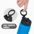 thumbnail image 6 of Life’s Easy - Insulated Water Bottle with Straw Lid and Loop Handle, Vacuum Insulated Bottles for Hot and Cold Drink, Blue18oz, 6 of 10
