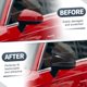 thumbnail image 2 of Cubierta de espejo retrovisor lateral izquierdo y derecho de repuesto Unique Bargains para Audi A3 S3 RS3 8V Par de fibra de carbono negra, 2 of 5