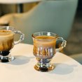 thumbnail image 5 of 4 Pcs Gobelets en Verre Délicats Design Poignée de Café pour Maison Restaurant, 5 of 5