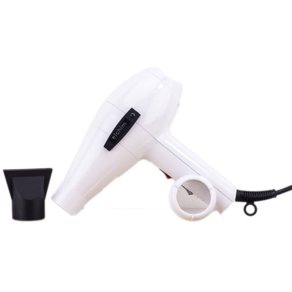 Color : White , Elchim 2001 Professional Hair Dryer (Made in Italy) , Hair Scalp Head - Pack of 1 w/ SLEEKSHOP Teasing Comb
