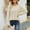 Beige, variant on hoksml Sweaters for Women Fashion Crew Neck Loose Solid Color Womens Sweaters Long Sleeve Pullover Sweater Tops on Clearance