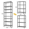 thumbnail image 4 of Ktaxon 8-Tier Wire Shelving Unit, Steel Storage Rack for Office Kitchen Garage 23.6" W x 13.8" D x 79.5" H, Black, 4 of 11