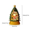 thumbnail image 3 of Christmas Lantern Christmas Tree Snow Globe,Mini Lighted Night Lights Glitter Water Globe Decoration with Santa Claus Ornaments,Battery Operated For Holiday Table Xmas Party Home Decor & Gift, 3 of 7