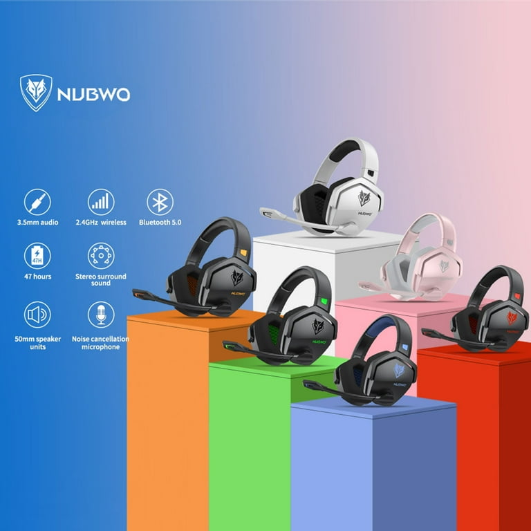 NUBWO G06 Wireless Gaming Headset with Microphone for PS5, orders PS4, PC, Mac