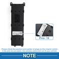 thumbnail image 4 of Interruptor de ventana eléctrica Unique Bargains para el lado del conductor delantero izquierdo para Kia K3 Cerato negro, 4 of 7
