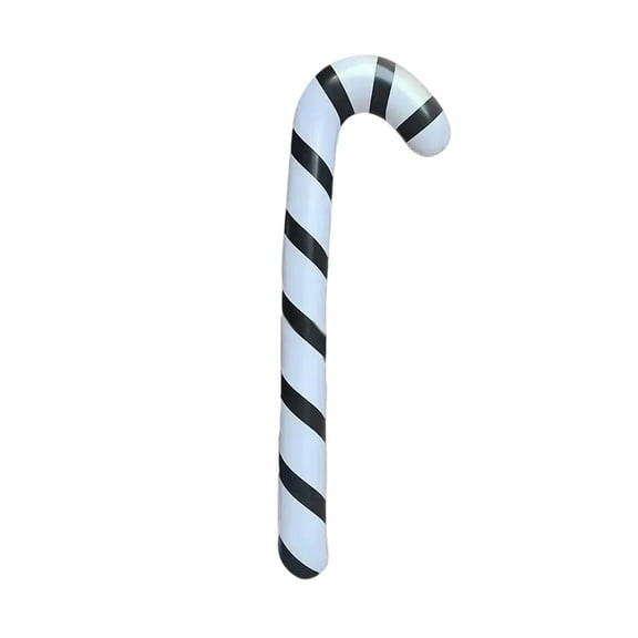 Xiwaer 35 Inch Inflatable Christmas Candy Cane For Christmas Decorations, Outdoor Holiday Decorations Black