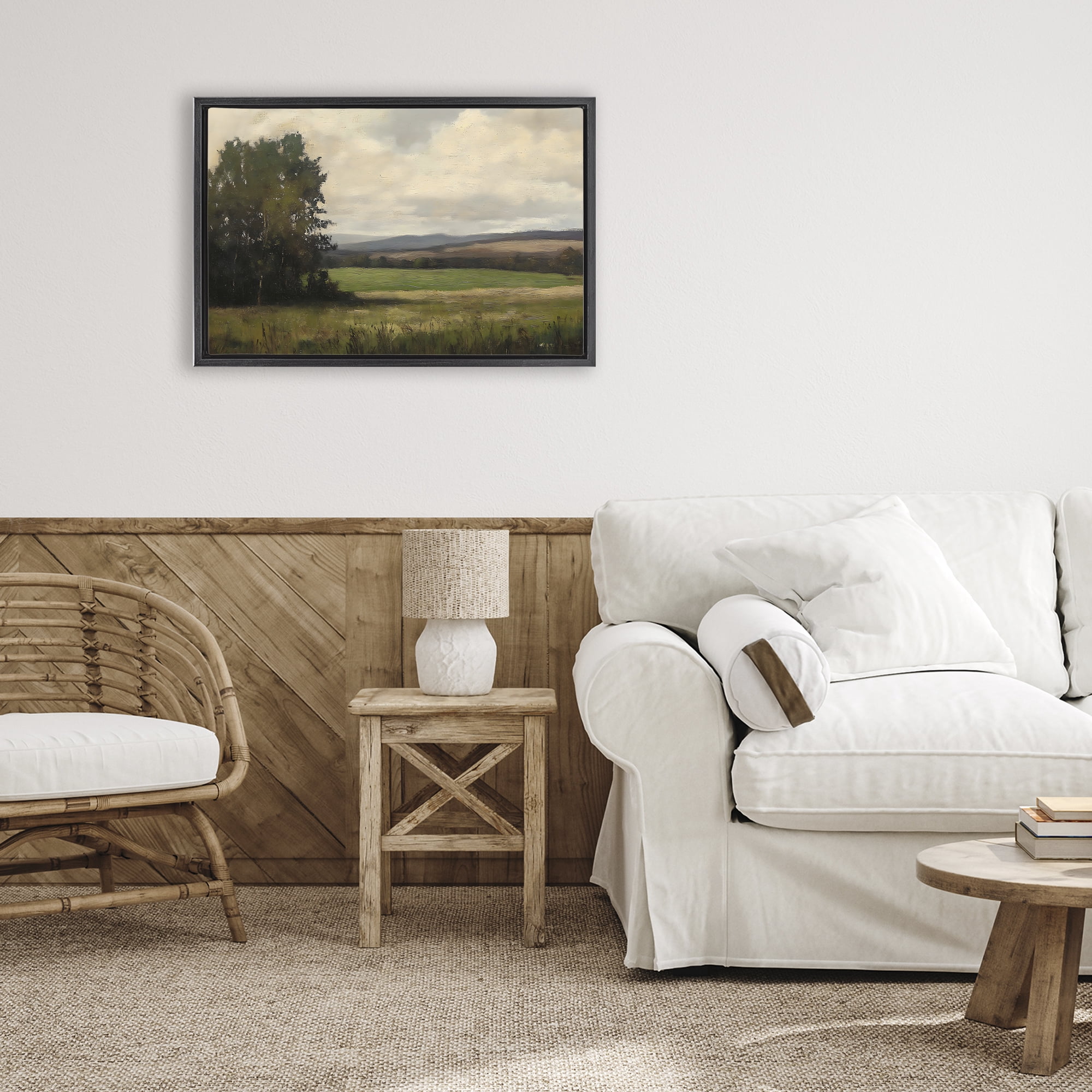 Stupell Industries Hills In The Distance Black Framed Floater Canvas Wall Art, design by Creative Studio