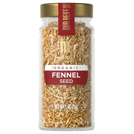 McCormick Gourmet Organic Fennel Seed, 1.0 oz Bottle