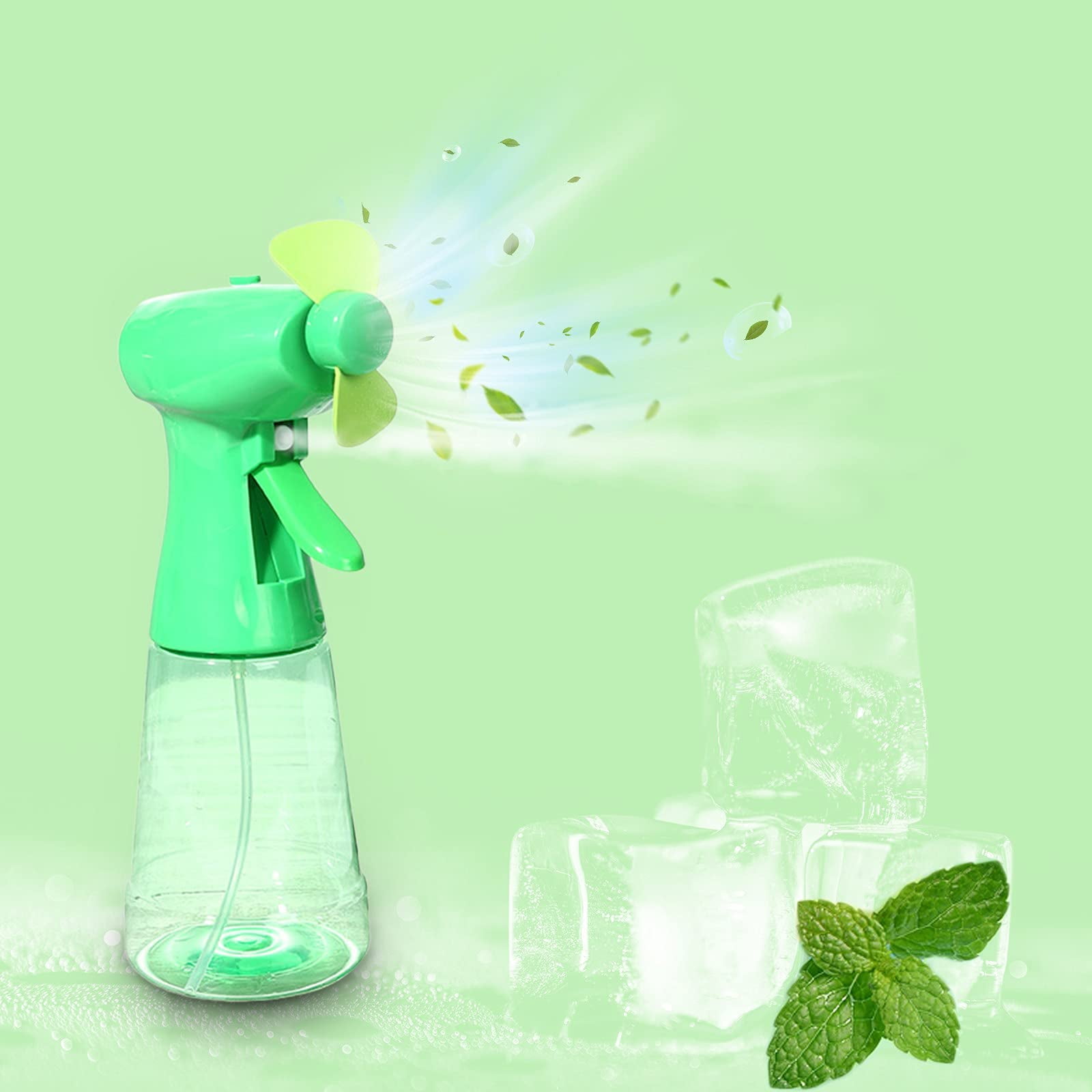 Water Mist Fan Handheld,Portable Mist Fan Battery Operated,Water Mist