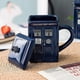 thumbnail image 3 of Doctor Who Tardis Mug Coffee Tea Cup Police Box Ceramic Mug With Lid Cover Birthday Gift, 3 of 5