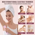 thumbnail image 2 of Women Electric Shaver, Painless Lady Razor Waterproof Wet & Dry Rechargeable Low Noise Body Hair Remover Epilator Bikini Trimmer Grooming Kit W/ LED Display for Legs Arm Armpit Underarm, 2 of 7