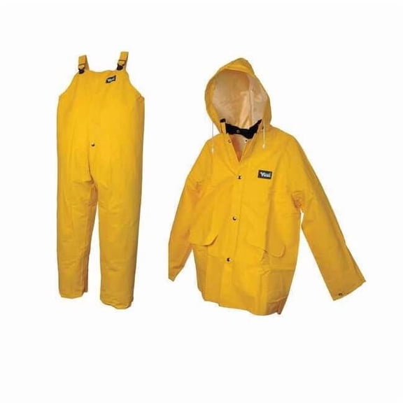 Viking Rain Suit w/Jacket/Bib,Unrated,Yellow,L 2110Y-L