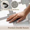 thumbnail image 6 of ODIKA 9'x12' Washable Area Rug Non-Shedding, Easy Care Large Bound Symmetrical Repeating Muted Fuzzy Pink Fluffy for Master Suite, California King, Under Bed, 6 of 7