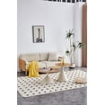 thumbnail image 2 of Set of 2 Coffee Round Tables, Round Coffee Table with Wooden-Look Top & Steel Base, Coffee Tables for Living Room, Bedroom, 2 of 9
