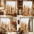 thumbnail image 5 of Shower Curtains for Bathroom-72"x72",Nature Watercolor Autumn Forest Waterproof Bath Curtain Grommet Shower Curtain Set with Hooks, 5 of 9