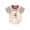 Beige, variant on LYMAYTER Striped Short Sleeve Bodysuit for Baby Boys Girls Summer Soft Romper Toddler Infant Casual Jumpsuit