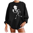thumbnail image 1 of Sudaderas con capucha estampadas de manga larga informales para mujer a la moda de Halloween Pompotops gfhjh1406, 1 of 5