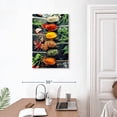 thumbnail image 3 of Elephant Stock Spoons Of Spices Wall Art - Vertical Canvas Wall Art - Dining Room Wall Decor - Food And Drink Canvas - Orange And Green Decor - 20" x 30", 3 of 8