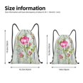 thumbnail image 4 of Bingfone Vintage Wood Background With Floral Drawstrings Backpacks Bags For Men Women Gym Drawstrings Bag, 4 of 9