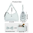 thumbnail image 3 of WOLT Gym Bag For Women, LightGrey Yoga Mat Bag with Shoes Compartment, Wet Pocket and Water Bottle Pocket, 3 of 6