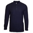 thumbnail image 1 of Gildan - Polo pique doble manga larga Modelo Premiun algodón hombre caballero (Azul marino), 1 of 3