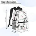 thumbnail image 4 of Fotbe Alpacas and Hearts Lightweight Casual Laptop Backpack for Men and Women, Daily use Waterproof backpack, Backpack for College, 4 of 8