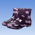 thumbnail image 7 of Tqyyweavej Women's Short Rain Boots Waterproof Non-Slip Versatile PVC Rainboots Lightweight Fashion Outdoor Garden Shoes for Farming Walking, 7 of 7