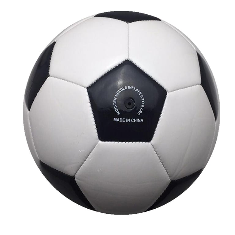 Portable Black White Soccer Ball Replacement Football Outdoor