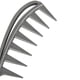 thumbnail image 3 of RV Peine de pelo de dientes anchos de 2 piezas para desenredar el cabello rizado, liso, encrespado, afro, con barba, antiestático, resistente al calor, adecuado para peinados profesionales, cepillo para hombres, mujeres o niños Rojo Verde, 3 of 5