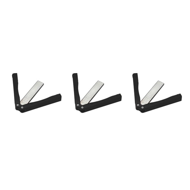 maskred 1/2/3/5 Sharpener Double Sided Portable Mini Foldable Sharpening Stone Kitchen Handheld Whetstone Household Tools Home for Hiking Black 3PCS