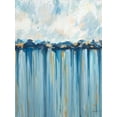 thumbnail image 2 of Hewitt, L. 15x18 Black Ornate Wood Framed with Double Matting Museum Art Print Titled - Ocean Blues, 2 of 4