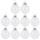 thumbnail image 3 of 10/12 piezas de bolas navideñas transparentes de 8-10 cm, adornos de plástico rellenables para colgar en el árbol de Navidad, decoración para bodas, fiestas, cajas de regalo, 3 of 5
