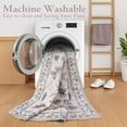 thumbnail image 7 of Moynesa 6'x9' Insect Print Washable Area Rugs, Soft Rugs for Living Room Ultra-Thin Non-Shedding Modern Bedroom Rug, Stain Resistant Throw Rug Large Carpet for Dining Room Kids Nursery,Pink, 7 of 7