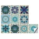 thumbnail image 3 of Azulejo de pared Vinilo Flor Etiqueta de pared Mural Calcomanía para azulejos Etiqueta autoadhesiva impermeable para azulejos, MZ-2-106, Grande tholdsy HA002473-121, 3 of 6