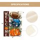 thumbnail image 5 of Bandera de jardín de fútbol de otoño de doble cara para exteriores, bienvenida al otoño, calabaza de temporada, bandera para casa al aire libre, roja, 5 of 6
