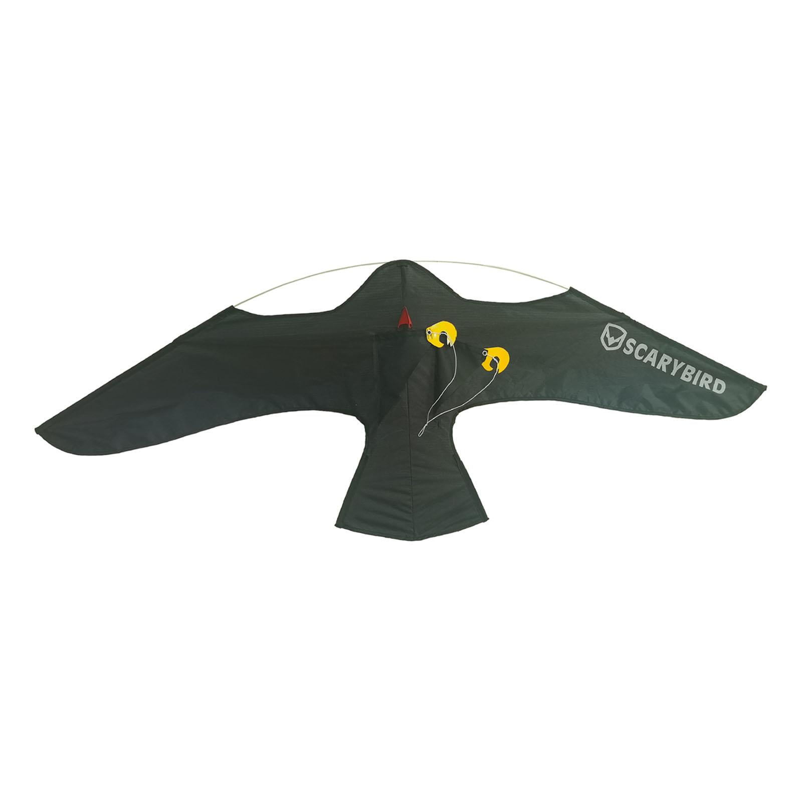 Cometa Espantapájaros Con Forma De Águila De 120x66 Cm – Plumas Reflectantes, Tela De Nailon Resistente, Ahuyenta Pájaros Sin Dañarlos, Ideal Para Huertos, Jardines Y Cultivos