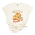 thumbnail image 6 of Farm Fresh Pumpkin Watercolor - Women's Garment Dyed Graphic T-Shirt, 6 of 16
