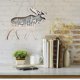 thumbnail image 5 of Arte de pared de grande Arte de pared de jardín Escultura de animales y bosques Decoración de jardín en hogar Ciervo Macarena escultura de la pared, 5 of 7