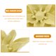 thumbnail image 2 of EeaseMX Flor de cerámica para colgar en la pared, decoración artesanal, lirio artificial estereoscópico, para sala de estar, hogar y oficina (amarillo, tamaño mediano), 2 of 7