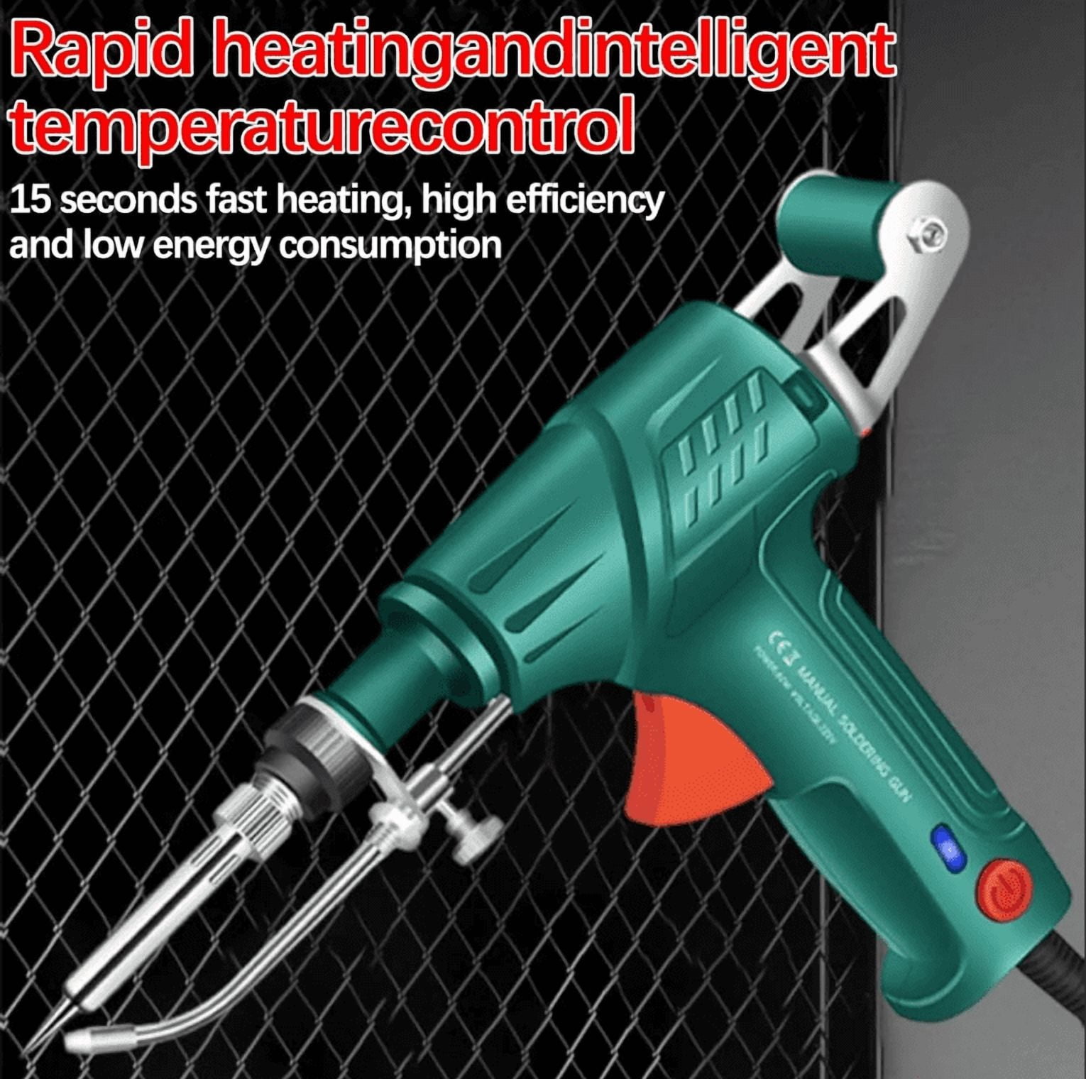 Welding Machine, Internally Heated Industrial Welding Tools, 110V Handheld Welder, Automatic Corded Solder Iron, Fully Automatic Industrial Home DIY-Grade Welding Tool Set (Green)