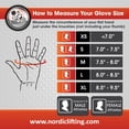 thumbnail image 6 of Nordic Lifting Weightlifting Gloves with 12" Wrist Support – Black, XL, 6 of 10