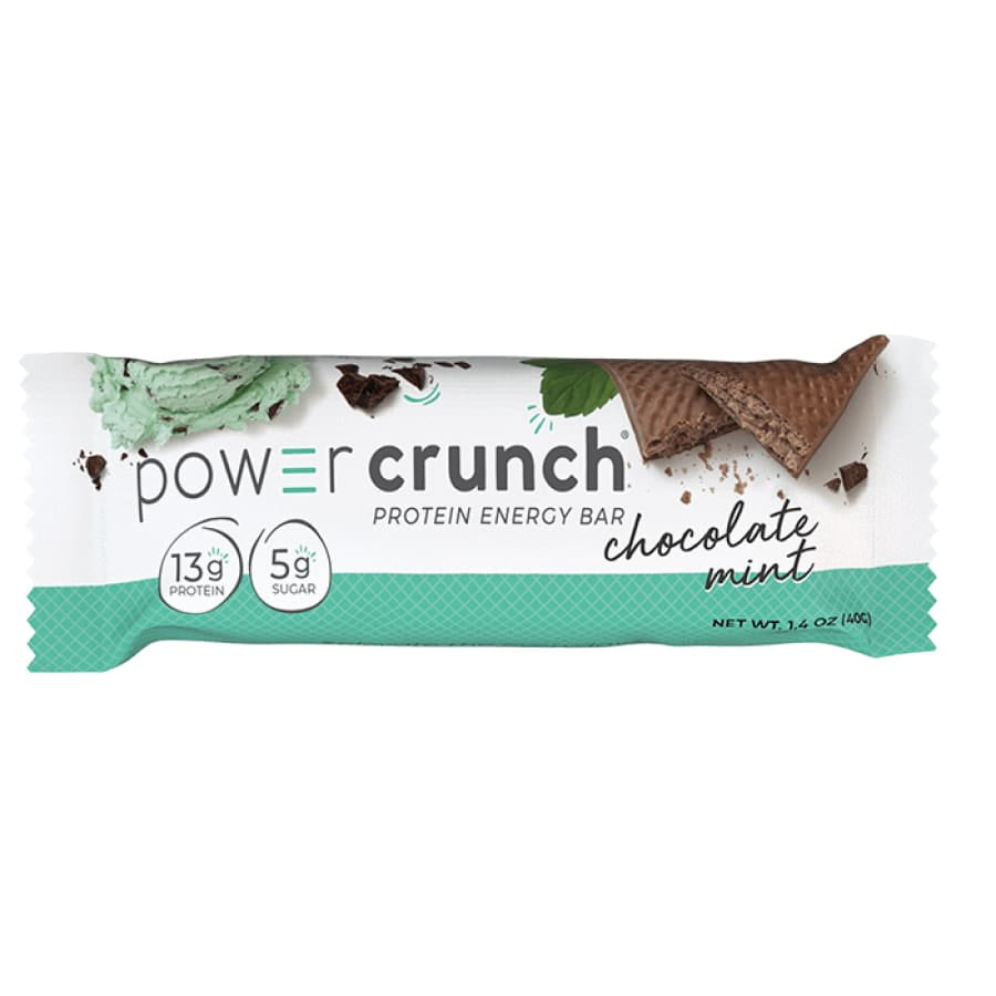 Power Crunch Protein Energy Wafer Bar – Chocolate Mint (12-Pack)