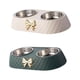 thumbnail image 1 of Juego de 2 Comederos Dobles para Mascotas, Elegantes y Duraderos, 1 of 8