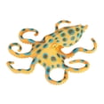 thumbnail image 5 of Almencla Blue Creature Model Toy Marine Sea Animal Figures Realistic Aquarium Model for Desktop Decoration Collection orange, 5 of 8