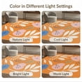 thumbnail image 7 of ODIKA 5'x7' Orange Vibrant Floral and Botanical Washable Area Rug Elegant Daisy Motifs with Modern Artistic Touch for Dining Room, Under Table, Home Office, Non-Slip Chair-Friendly, 7 of 7