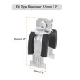 thumbnail image 2 of Unique Bargains Rubber Cushion Strut Clamp Rigid Steel Pipe Clamp Fit for 2' Tube and Pipe, 2 of 5